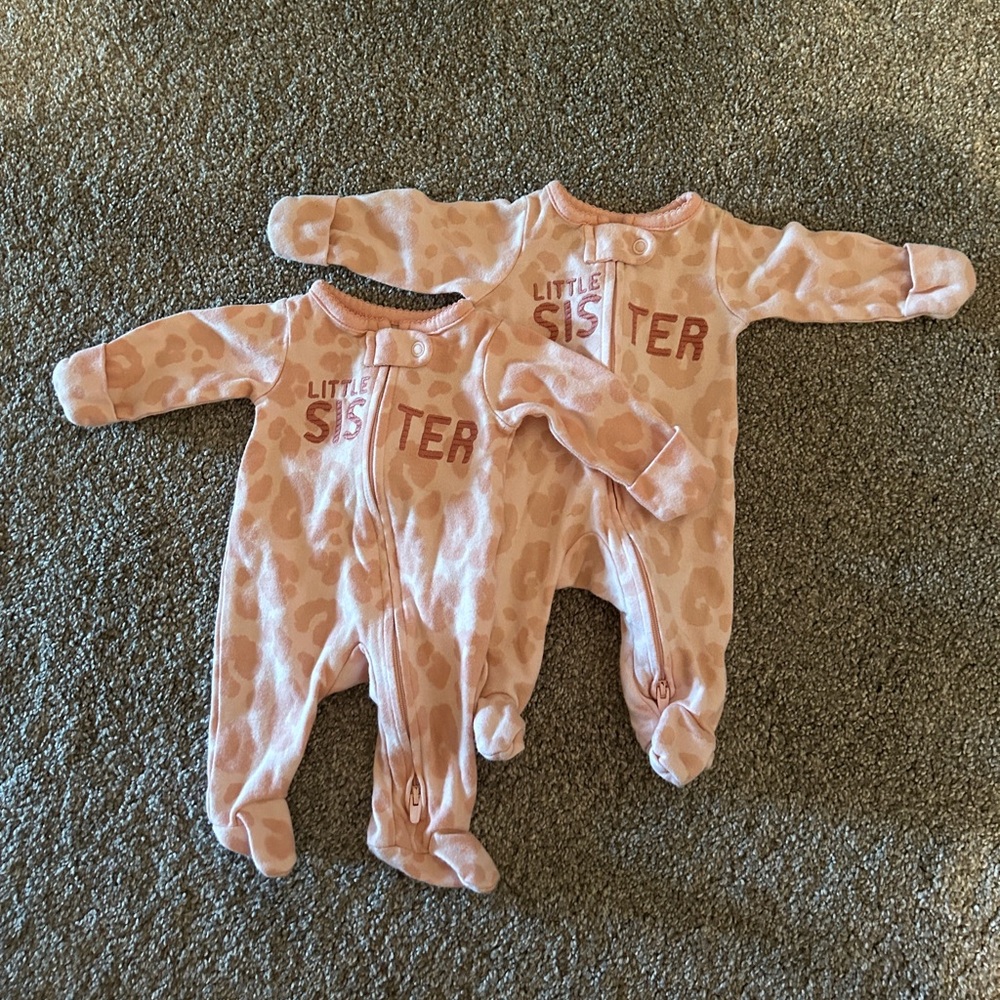 Preemie twin girl sleepers